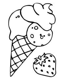 Watermelon ice cream Coloring Page | 1001coloring.com