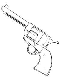 Beretta 92FS Handgun color page | 1001coloring.com