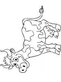 Milking a cow color page | 1001coloring.com