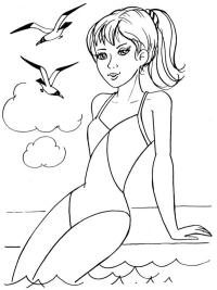 Supermodel Lisa Coloring Page | 1001coloring.com