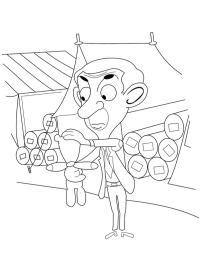 Mr Bean Coloring Page | 1001coloring.com