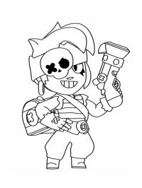 Brawl Stars Coloring Page 1001coloring Com - rico para colorear brawl stars