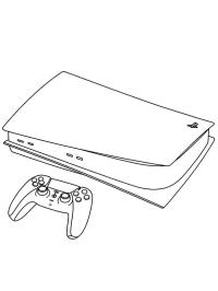 PlayStation 5 Coloring Page | 1001coloring.com