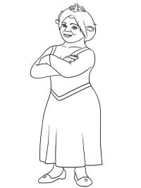 Princess Fiona Coloring Page | 1001coloring.com