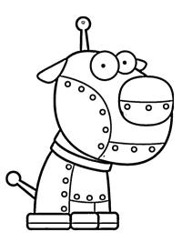 Robot dog Coloring Page | 1001coloring.com