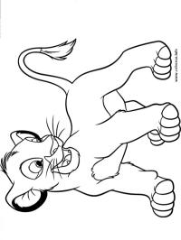 Mother Lion And Cub Coloring Page 1001coloring Com
