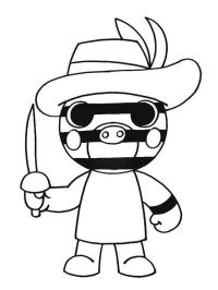 Mousy Roblox Piggy Coloring Page | 1001coloring.com