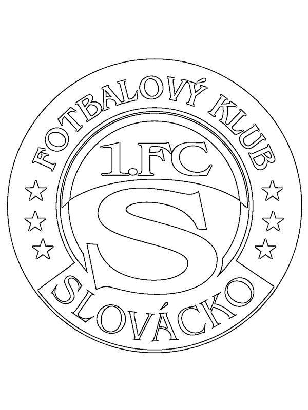 coloring page 1. FC Slovácko coloring page 1. FC Slovácko