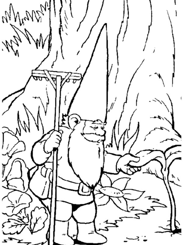 coloring page David the gnome coloring page David the gnome