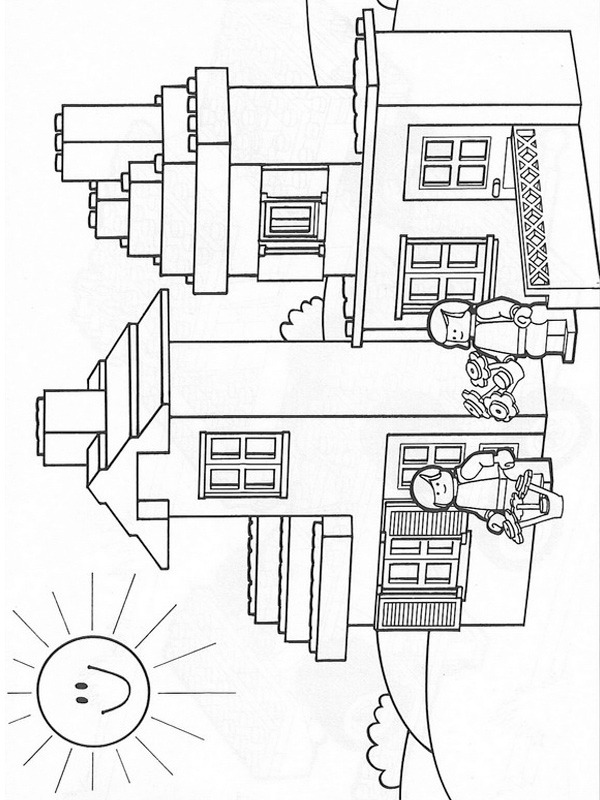 lego house color page  1001coloring