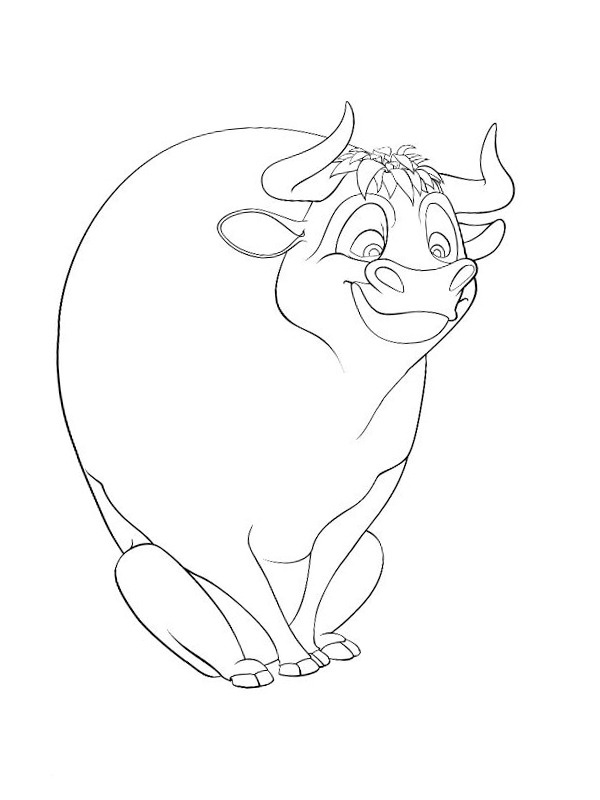 Ferdinand the Bull Coloring Page | 1001coloring.com
