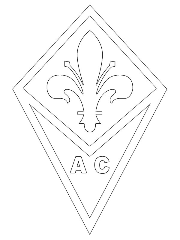 coloring page ACF Fiorentina coloring page ACF Fiorentina