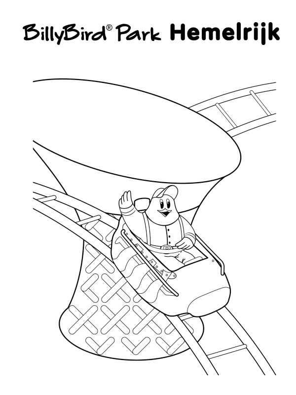 Rollercoaster Billybird Coloring Page 1001coloring Com
