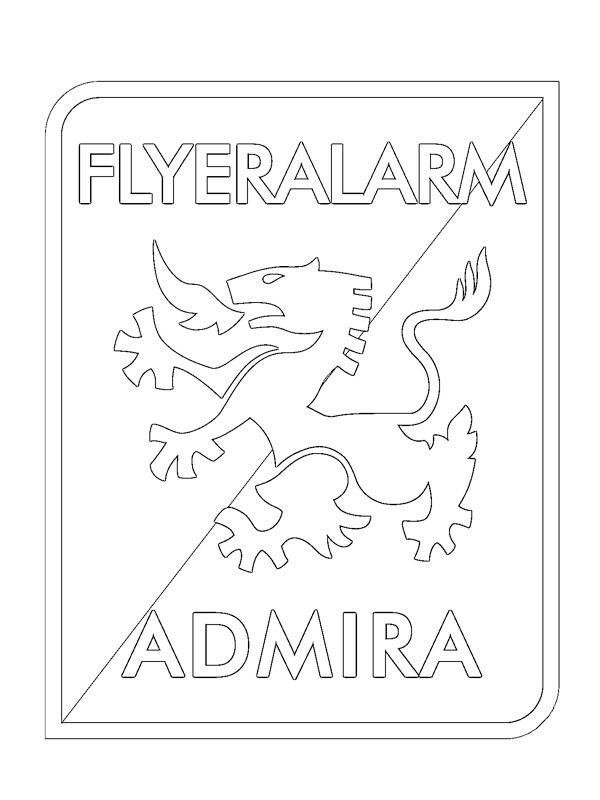coloring page FC Admira Wacker Mödling coloring page FC Admira Wacker Mödling