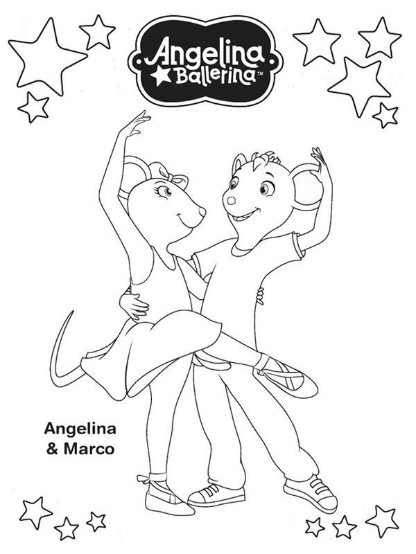 coloring page Angelina and Marco coloring page Angelina and Marco