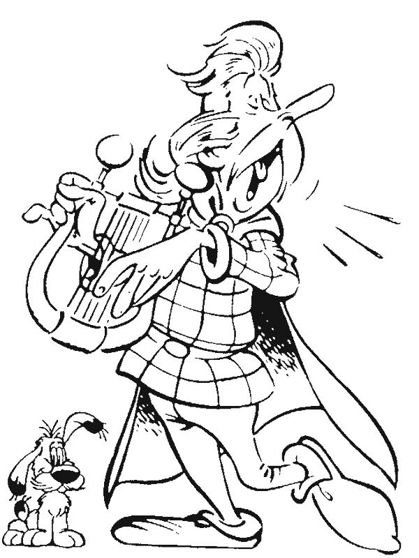 coloring page assurancetourix coloring page assurancetourix