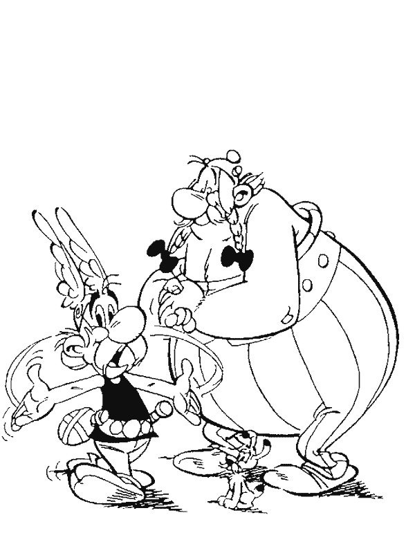coloring page asterix obelix and idefix coloring page asterix obelix and idefix
