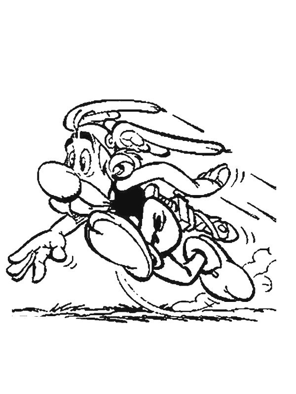 coloring page asterix runs coloring page asterix runs