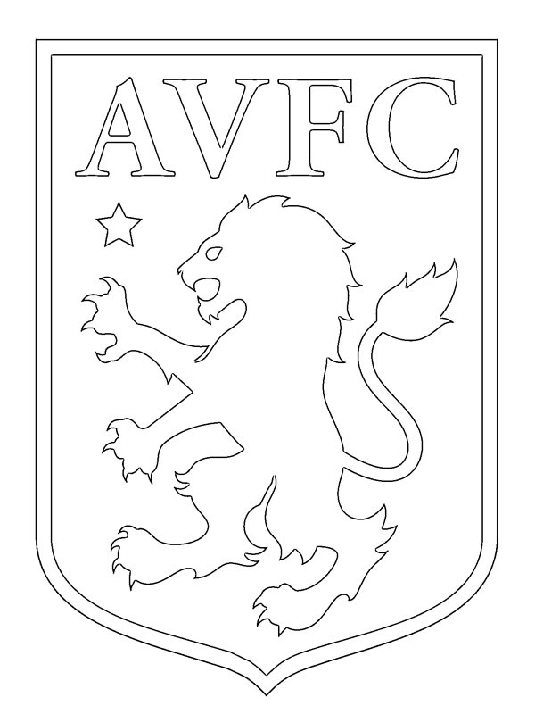 coloring page Aston Villa FC coloring page Aston Villa FC