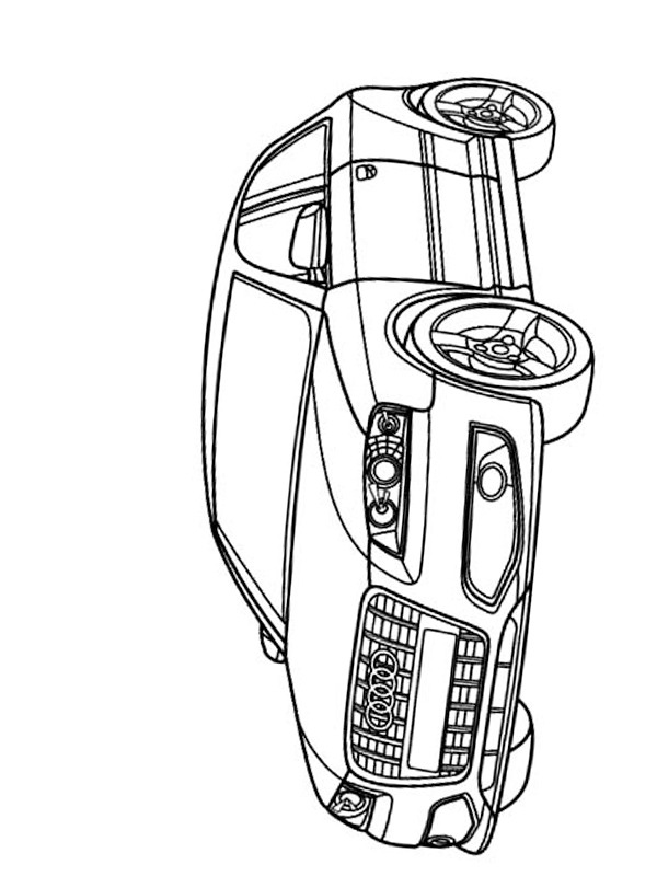 Audi S3 Coloring Page | 1001coloring.com