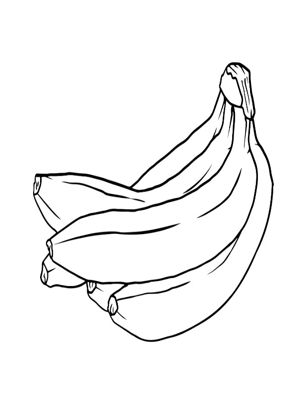 Banana's Coloring Page | 1001coloring.com