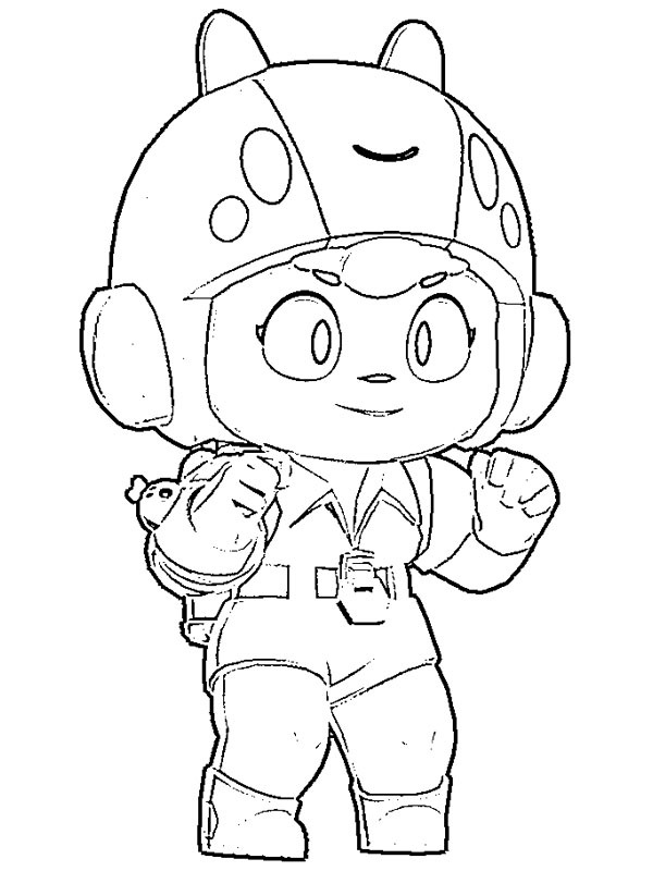 Bea Brawl Stars Coloring Page 1001coloring Com - rico para colorear brawl stars