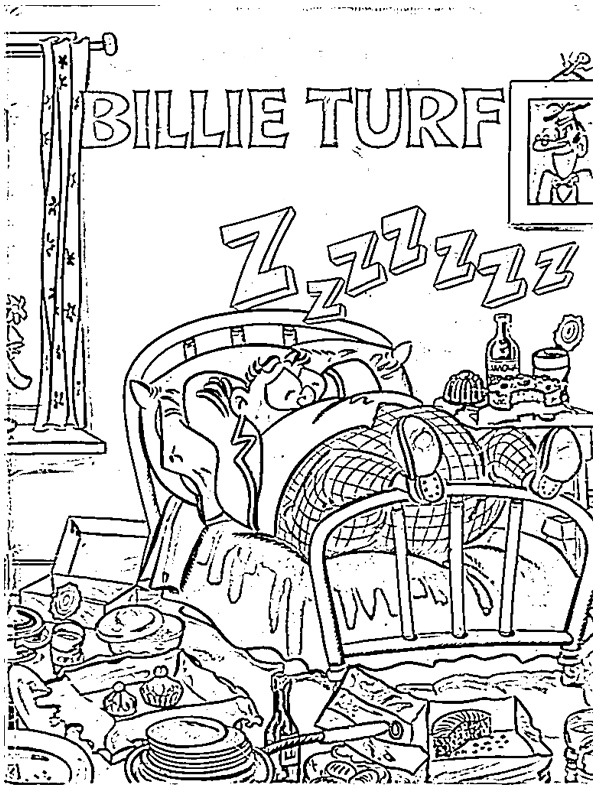 coloring page Billy Bunter sleeps coloring page Billy Bunter sleeps
