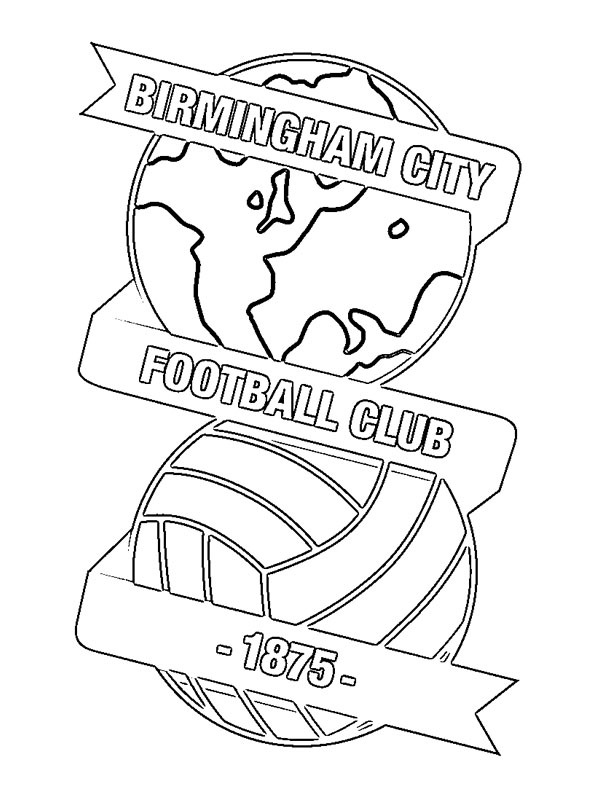 coloring page Birmingham City FC coloring page Birmingham City FC