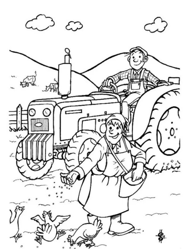 Farmer and farmer's wife Farmer and farmer's wife