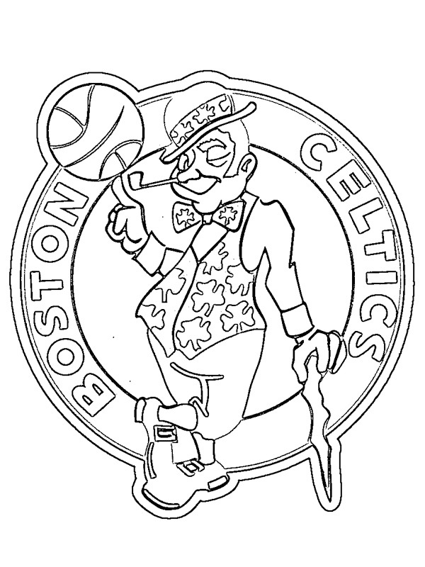 Boston Celtics Coloring Page | 1001coloring.com
