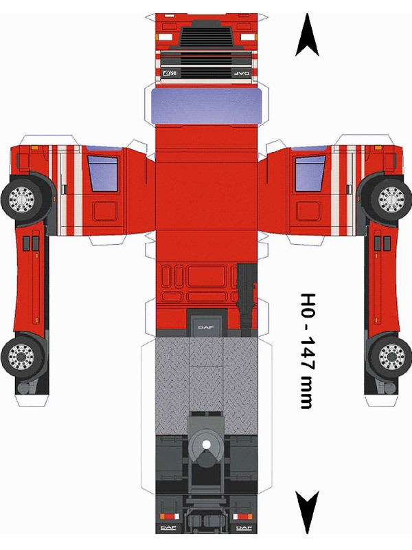 coloring page Folding cube truck coloring page Folding cube truck