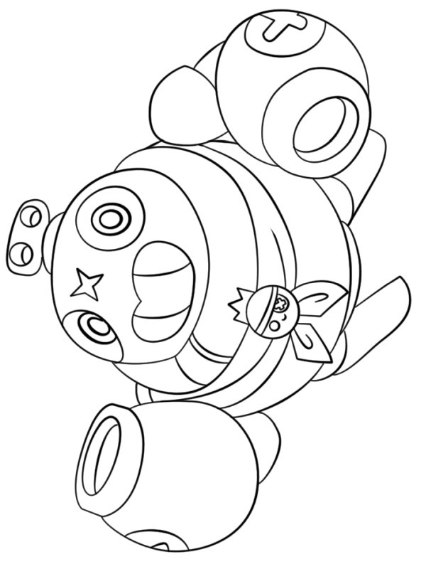 Brawl Stars Tick Coloring Page 1001coloring Com - kleurplaat brawl stars sanyd