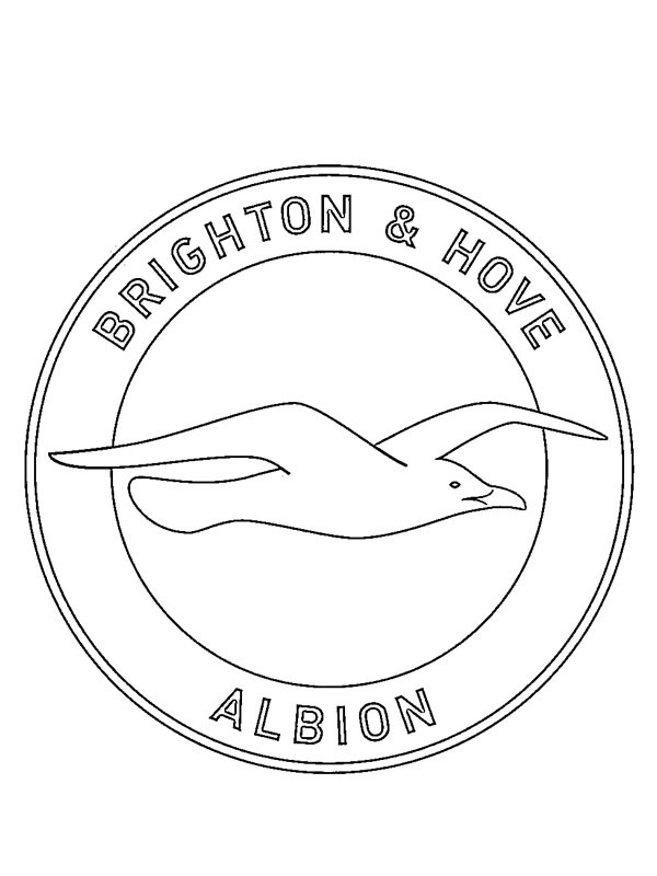 coloring page Brighton & Hove Albion FC coloring page Brighton & Hove Albion FC