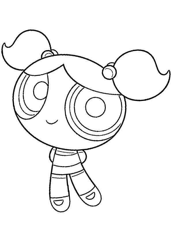 coloring page Bubbles (The Powerpuff girls) coloring page Bubbles (The Powerpuff girls)