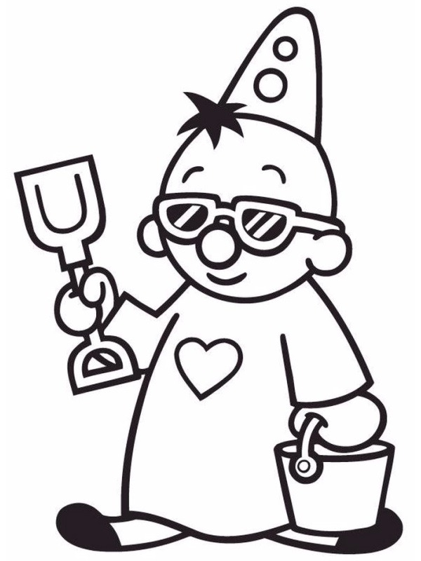 coloring page bumba with shuffle and bucket coloring page bumba with shuffle and bucket