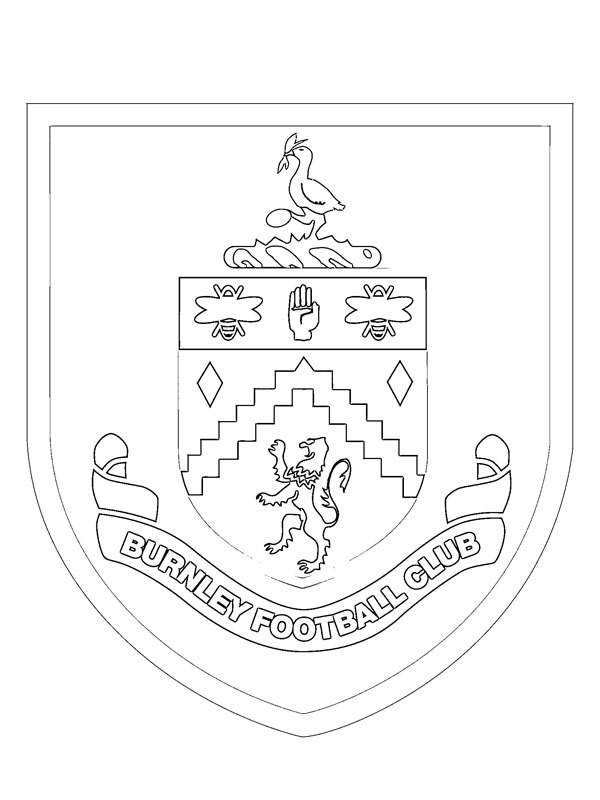 Download Burnley FC color page | 1001coloring.com