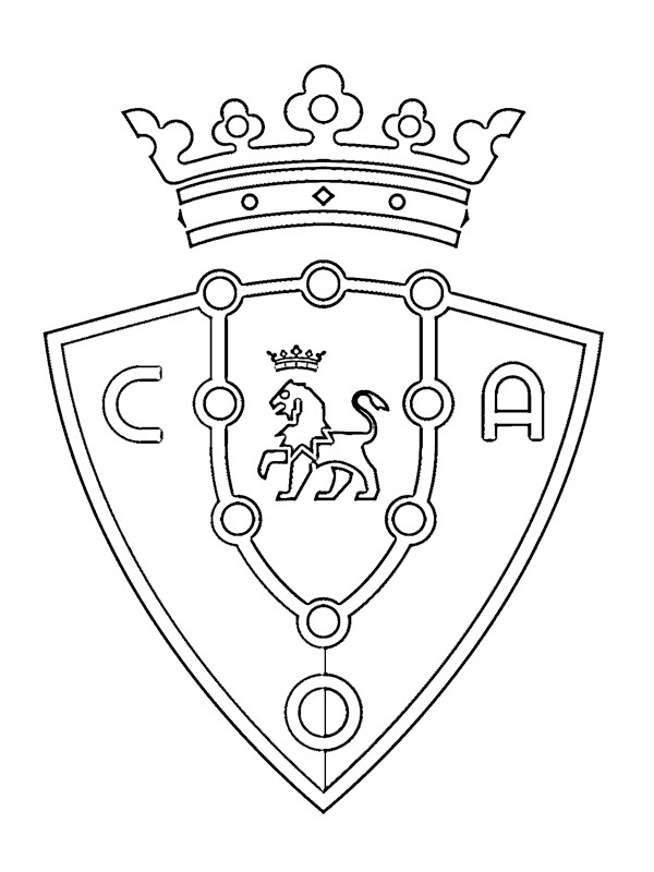 CA Osasuna Coloring Page 1001coloring.com