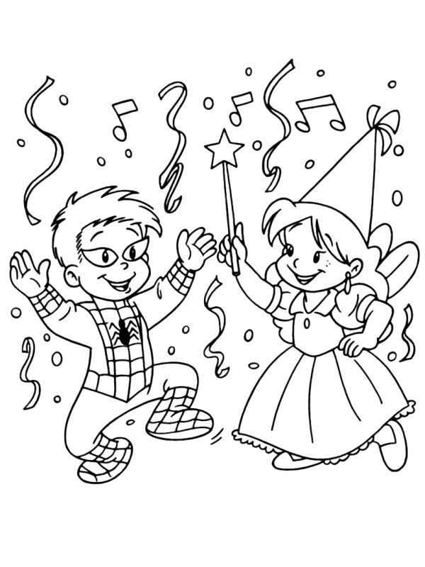 coloring page Celebrating carnaval coloring page Celebrating carnaval