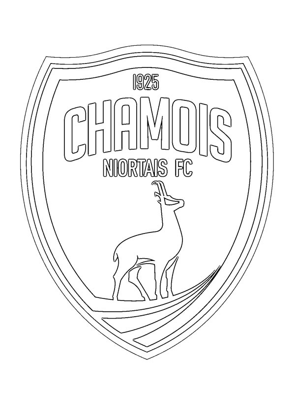 coloring page Chamois Niortais FC coloring page Chamois Niortais FC
