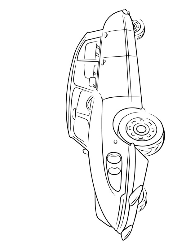 Download Citroën DS Berline color page | 1001coloring.com