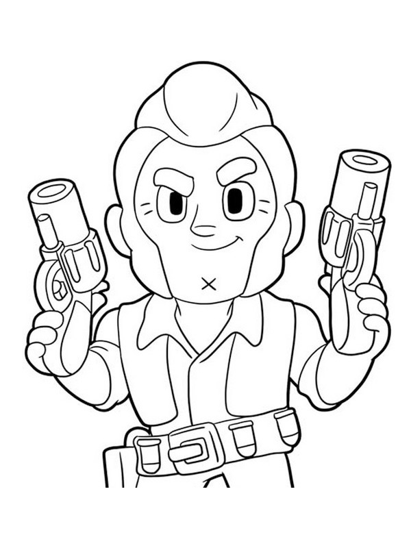 Brawl Stars Colt Coloring Page 1001coloring Com - brawl stars image colt