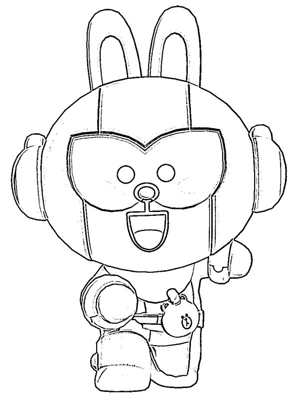 Cony Max Brawl Stars Coloring Page 1001coloring Com - brawl stars para pintar poco