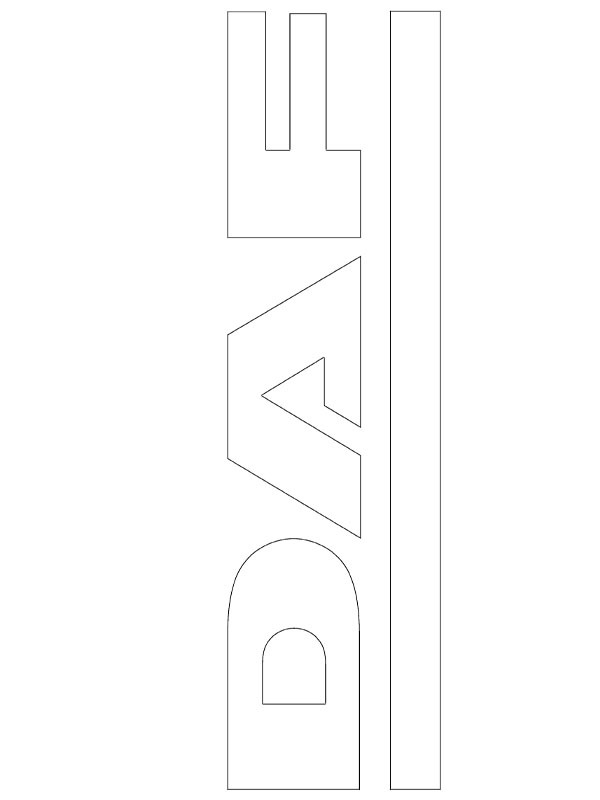 coloring page DAF Trucks logo coloring page DAF Trucks logo