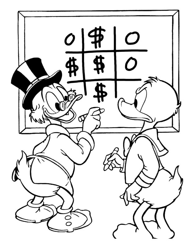 coloring page Scrooge McDuck and Donald Duck coloring page Scrooge McDuck and Donald Duck