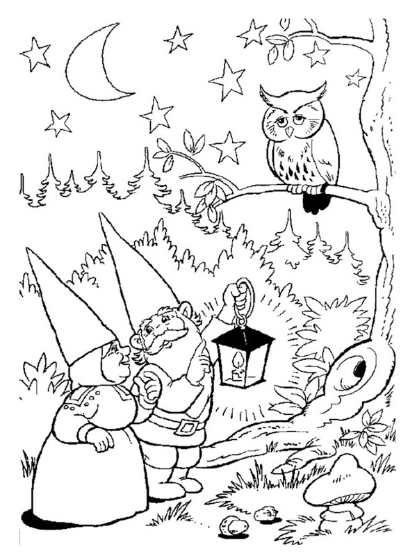 coloring page david the gnome and lisa coloring page david the gnome and lisa