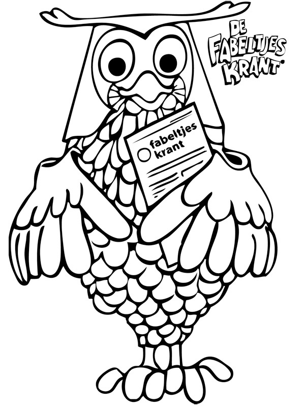Mr. Owl Coloring Page | 1001coloring.com