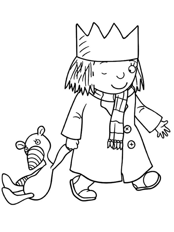 coloring page The little prince with Gilbert coloring page The little prince with Gilbert