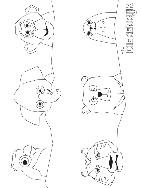 coloring page Animals in animal kingdom coloring page Animals in animal kingdom