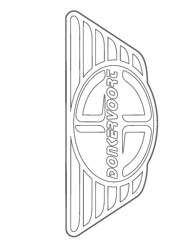 coloring page Donkervoort Logo coloring page Donkervoort Logo