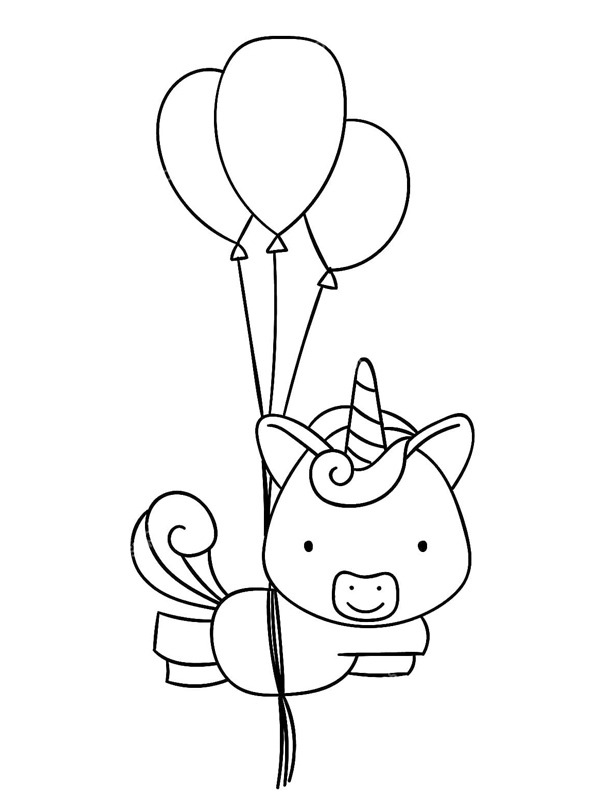 coloring page Squirrel with balloons coloring page Squirrel with balloons